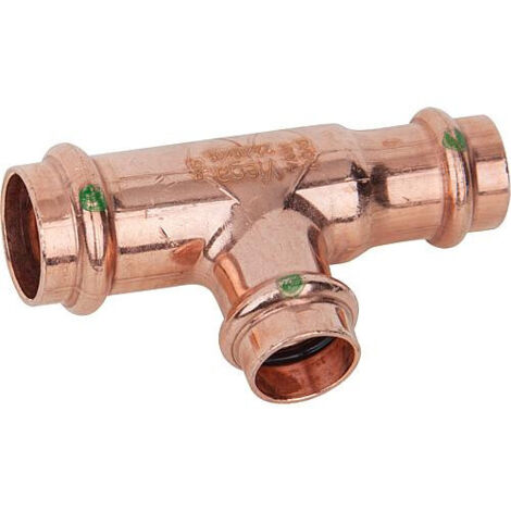 Viega Profipress Pièce en T 291914 15 x 12 x 15 mm, cuivre, SC-Contur