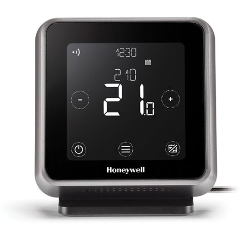 Honeywell – Thermostat connecté sans fil Lyric T6R – Écran tactile Wi-Fi – Programmation hebdomadaire – Compatible chaudières gaz et pompes à chaleur