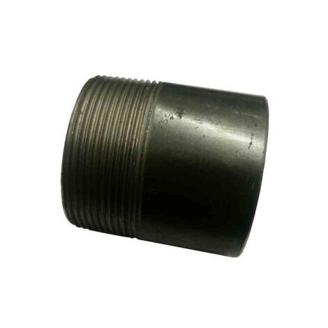 Raccord acier noir à souder mâle 102x114mm – Filetage plomberie – Fixation robuste pour applications professionnelles – Longueur 80mm
