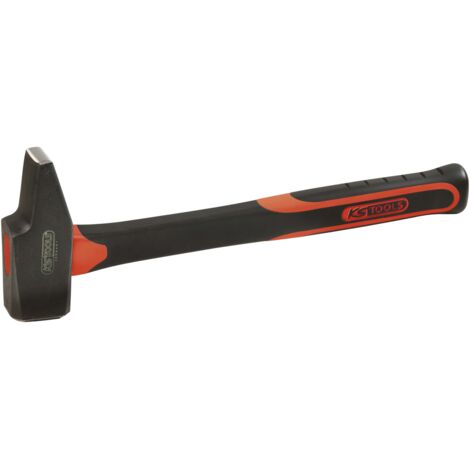 Ks Tools – Marteau de mécanicien 630g – Manche tri-matière pour prise en main optimale – Extrémités polies pour surfaces lisses