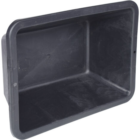 Kstools – Auge en plastique 13L – Résistante au froid – Dimensions 460x320x150 mm – Couleur noire pour divers usages