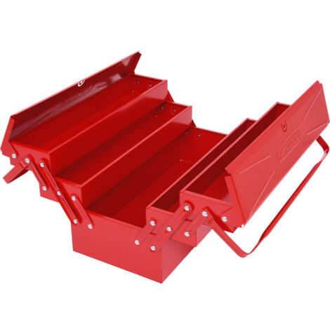 KS Tools - Caisse à outils métallique, 5 compartiments, L.420 mm - 999.0120