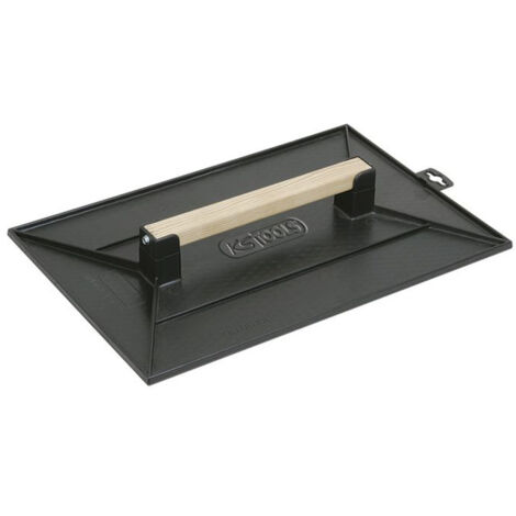 Kstools – Taloche 350x270 mm en bois Samba – Finition lisse pour plâtrage – Poignée en bois pour confort – Plateau alvéolé