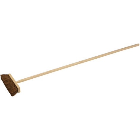 Balais droits en fibre de coco Emmanché bois - 290 mm (1/2)