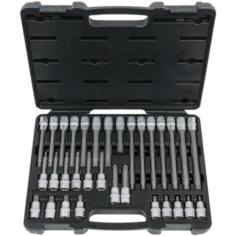 Jeu De 9 Douilles Longues RIBE 1/2 Pouce KS TOOLS, M5 à M14 - Chrome Vanadium - Neuf Sous étui Métal