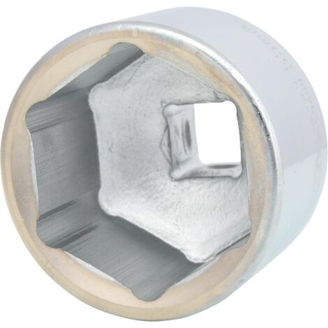 Kstools – Douille 6 pans 3/4' 55 mm – Acier chrome vanadium – Finition satinée – Normes DIN 3120, ISO 1174, DIN 3124, ISO 2725
