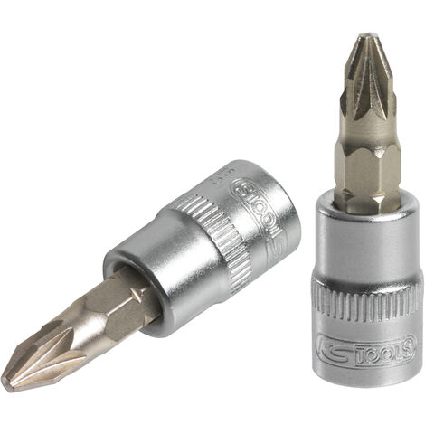 Kstools – Douille tournevis POZIDRIV 1/4 PZ2 – Conçue pour visser avec précision – Compatible avec embouts 1/4 – Performance optimale pour professionnels (1/4)