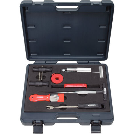 Ks Tools – Coffret de démontage pour pare-brise – 8 pièces en acier – Valise plastique extra solide – Démontage professionnel rapide (1/5)