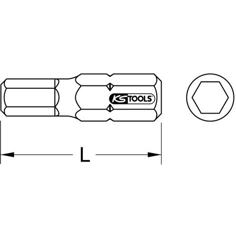 KS Tools - Douille porte-embouts ULTIMATE avec anneau 1/4'' x 1/4