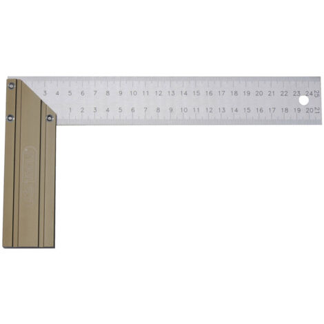 Kstools – Équerre droite et d'onglet 400 mm – Aluminium et acier trempé – Outil de précision pour travaux exigeants – KS Tools
