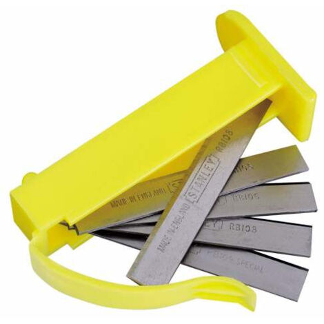 Lames Rechange Rabot électrique MaxEarn Lot 10 Lames Rabot HSS 82mm | Acier Rapide | 82x5.5x1.1mm | Pour Raboteuse Électrique Lames Professionnelles 5.5 x1.1mm