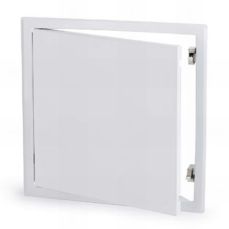 Index – Trappe de visite 500 x 500 mm – Métal laqué blanc RAL 9016 – Système de fermeture invisible à clip – Pour plaques de plâtre