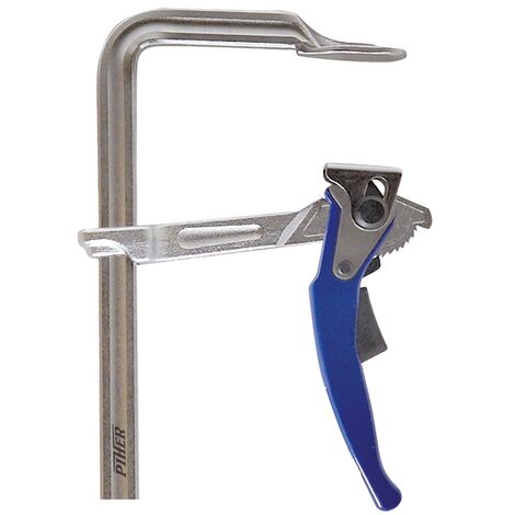 Piher – Serre-joint rapide cranté 16 x 8 cm – Prise solide pour collage et vissage – Outil pour bois dur et teck – Système de serrage rapide