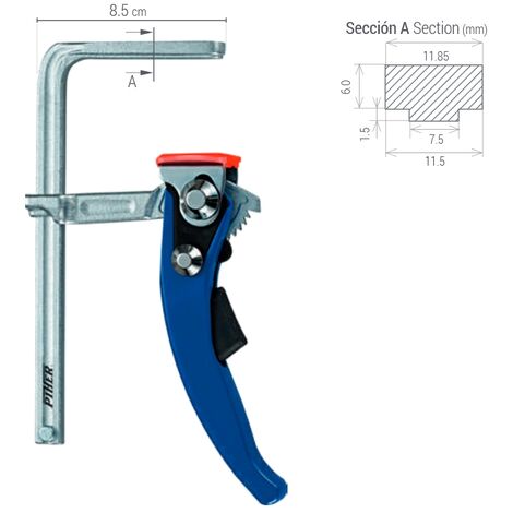 Serre-joint TPAL TPAL - 12X6 cm