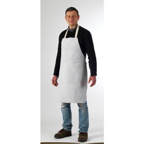 Coverguard – Tablier soudeur cuir croûte 110 x 70 cm – Protection thermique et mécanique renforcée – Fils Kevlar pour durabilité – Conforme EPI II (1/3)