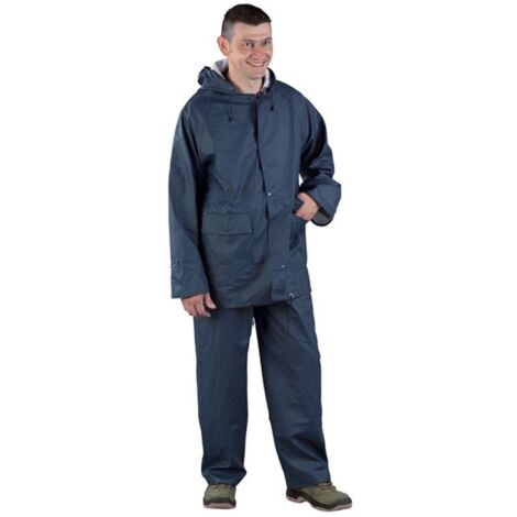 Ensemble de pluie de travail PU SET - Bleu marine M - 40/42