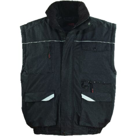 Blouson chaud de travail professionnel RIPSTOP 2 en 1 - Noir 2XL - 54/56