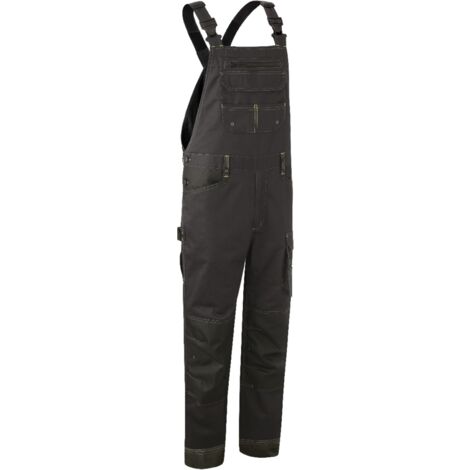 Cotte de travail Coton/Polyester - Anthracite 3XL - 60/62 (1/2)