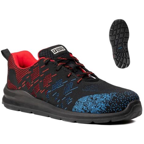 Chaussures de sécurité basses OTAVITE S1P - Noir/Rouge/Bleu 47