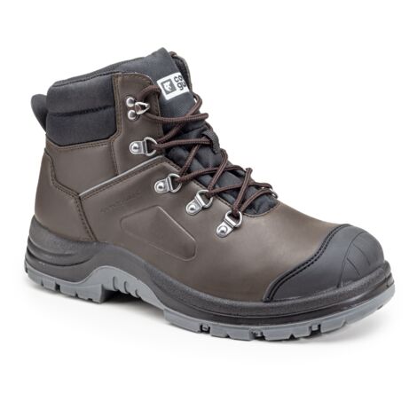Chaussures de sécurité S3 FLINT Haute Croute de cuir Marron - COVERGUARD 44 (1/2)
