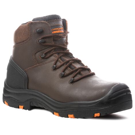 Chaussures de sécurité montantes Coverguard Topaz S3 SRC HRO 100% sans métal Marron 42.