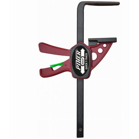 Piher – Serre-joint mini Quick Track 22 cm – Tête plate pour rainure 12x8 mm – Puissance de serrage 60kg – Tiges en acier trempé