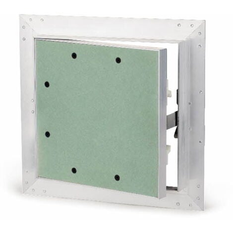 Trappe de visite en aluminium et plaque de plâtre - Hydrofuge BA13 400 x 400