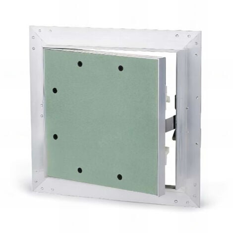 Trappe de visite en aluminium et plaque de plâtre - Hydrofuge BA13 400 x 400
