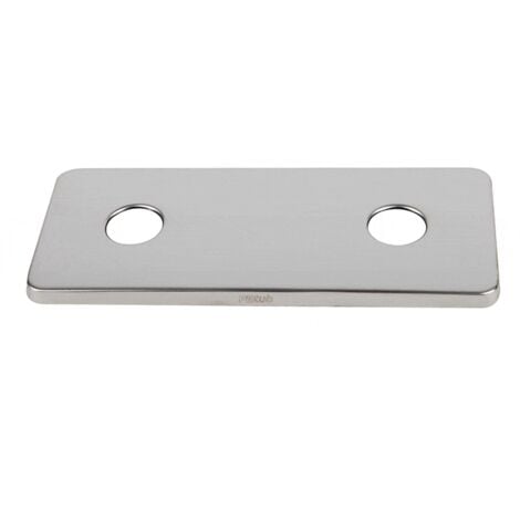 PLAQUE FINITION INOX SYSTEME SERTIFIX -PAROIS NON FAIENCEES OU PVC 150MM