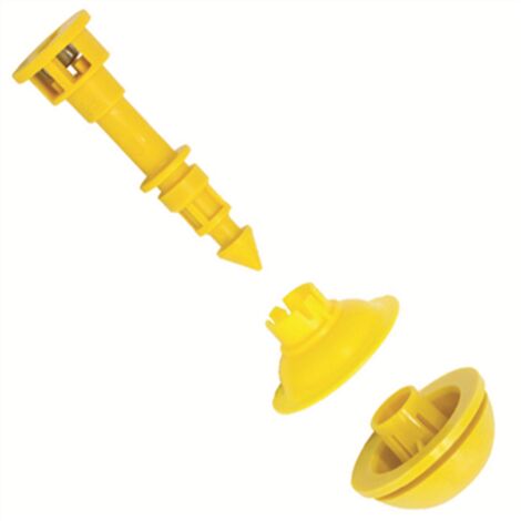 Isover – Cavalier câble électrique en composite – Boîte de 50 unités – Fixation étanche pour plafond plat – Tige filetée 6mm