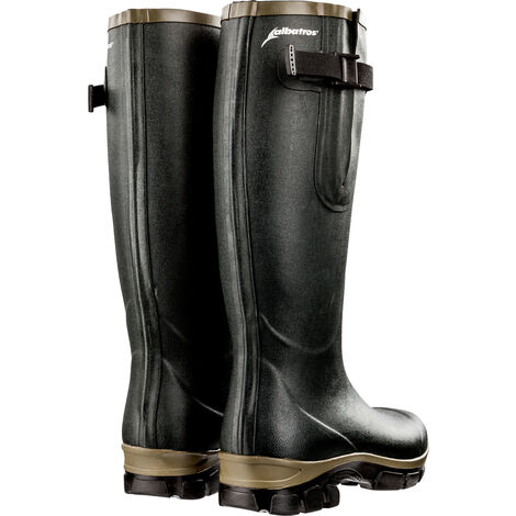 Albatros – Bottes de jardinier en néoprène vert 45 – Conçues pour terrains accidentés – Confort et protection en extérieur