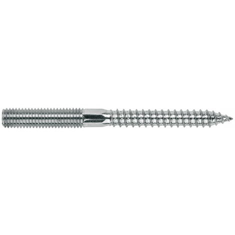 Boite de 100 - Tige double filetage - Empreinte Torx - Zingué M6 x 50