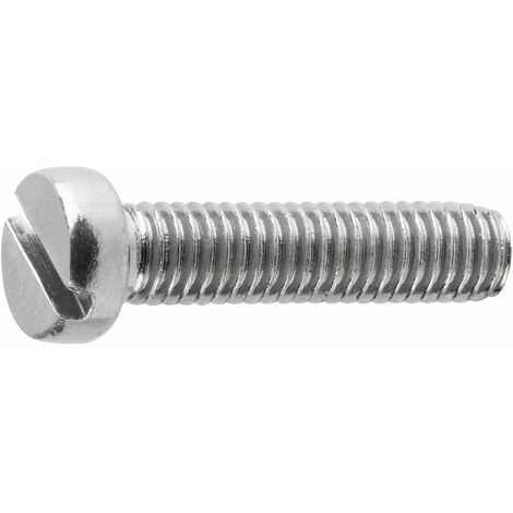 Vis tête cylindrique - rainuré - 4.8 - Zinguée M3 x 35 - Boite de 500 (1/2)