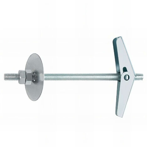 Index – Kit de 50 chevilles de fixation avec segment à ressort – Tige filetée M4 mm pour béton creux et placo – Revêtement zingué - PAESM04