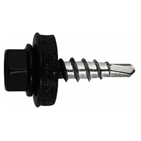 Index – Vis autoperceuse acier pour bois tendre et dur – Dimensions 4,8 x 28 mm – Empreinte SW8 – Boite de 250 pièces – Revêtement zingué