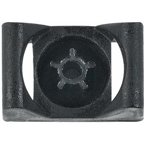 Boite de 100 - Base pour collier de serrage - Installation avec un pistolet à gaz - Nylon Noir