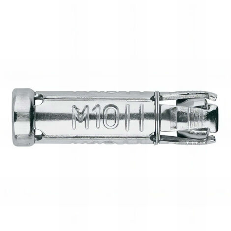 Index – Cheville à ailettes en acier zingué M12 x 80 mm – Pour béton armé et pierre – Lot de 25 unités pour charges lourdes