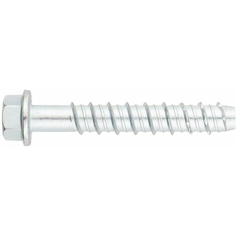 Vis a béton Tête hexagonale - Recouvrement zingué - Homologué ETE Option 1 Ø18 x 100 - Boite de 20