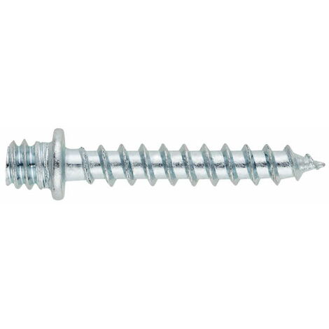 Index – Lot de 100 pattes à vis M6 x 50 mm zinguées – Pour installation de colliers et supports – Vissage rapide en série - ABTA0650