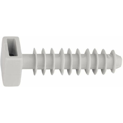 Taquet collier Gris - Nylon Ø8 - Boite de 100 (1/4)
