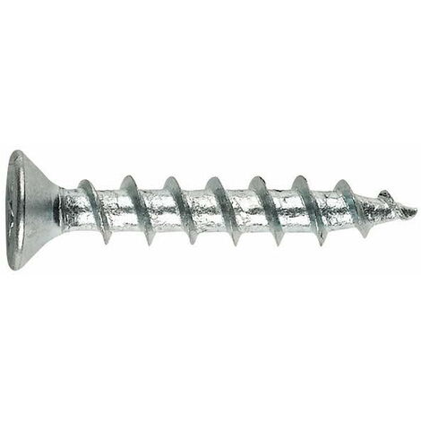 Vis auto-perceuses filetées à tôle pour la menuiserie PVC - Tête réduite Ø7mm - Zinguée 4,3 x 16 - Boite de 1000