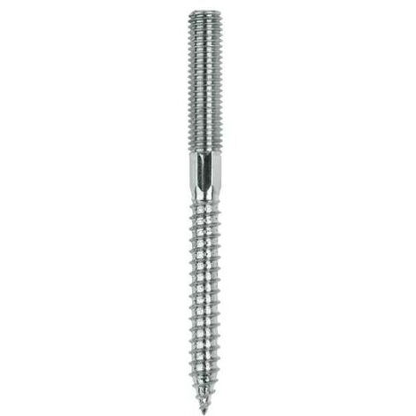 Index – Lot de 100 tiges double filetage M8 x 130 mm zinguées – Empreinte Torx pour fixation béton – Applications bâtiment et construction - ESDR08130
