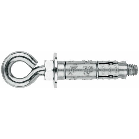 25 chevilles métalliques charges mi-lourdes Piton M10 x 56 mm (D. 16 mm) zamak - AZAMA10 - Index