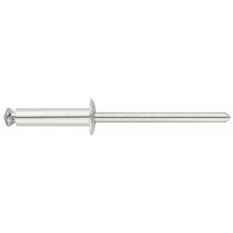 250 rivets tête bombée, finition fleur 4 x 25 mm aluminium - REFL4025 - Index