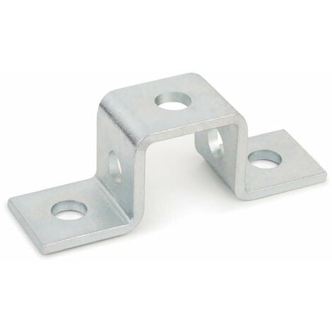 Pattes de fixation pour profilés Indextrut - Zingué 41/21 x 40 - Boite de 15