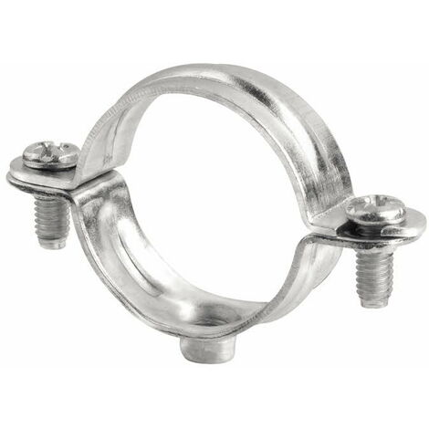 Index – Collier de fixation murale simple M6 D 60 mm – Acier zingué – Pour tubes de 8 à 63 mm – Montage rapide – Température de travail -30°C à +120°C - ABMZ6060