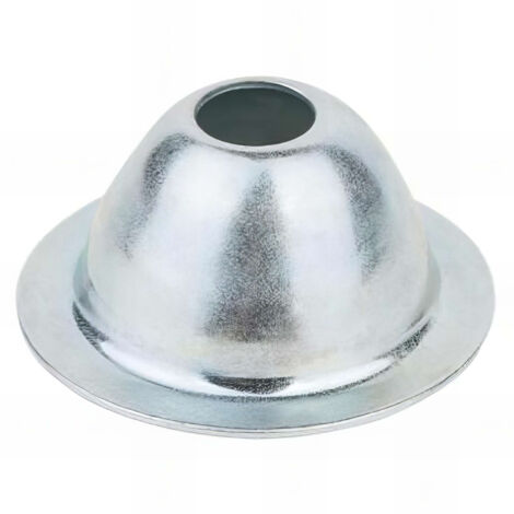 Index – Lot de 100 rosaces coniques zinguées D. 30mm H. 14mm – Esthétique et mécanique pour collier de fixation – Répartition des charges