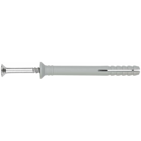 Boite de 100 - Cheville prémontée à frapper tête fraisée - Vis Inox A2 8 x 60 Ø8