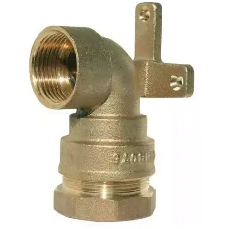 Raccord laiton à serrage extérieur applique murale 4MS DN20-1/2'' - Série 819 APPLIQUE SERRAGE EXT EAU 16B LAITON PE/ F 20-15X21 (1/3)