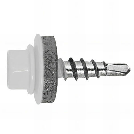 Vis autoperceuse acier-bois RAL 9010 - Blanc 4,8 x 35 P14 9010 - Boite de 250